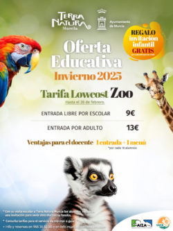 ¡Visitas escolares con tarifas LOW COST durante el mes de febrero!