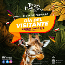 💚🐆¡Este fin de semana Día del Visitante en Terra Natura Murcia!🐆💚